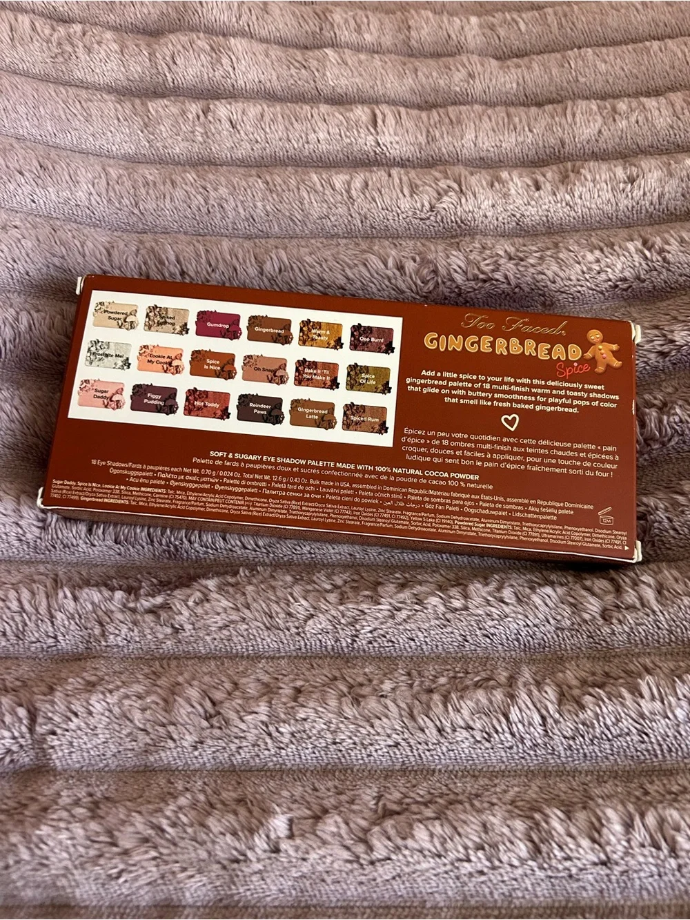 NIB Too Faced Gingerbread Spice Eyeshadow Palette